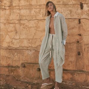 Zara EMBROIDERED PATCHWORK SHIRT NWT